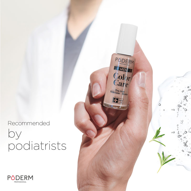 Poderm color care nail polish for men