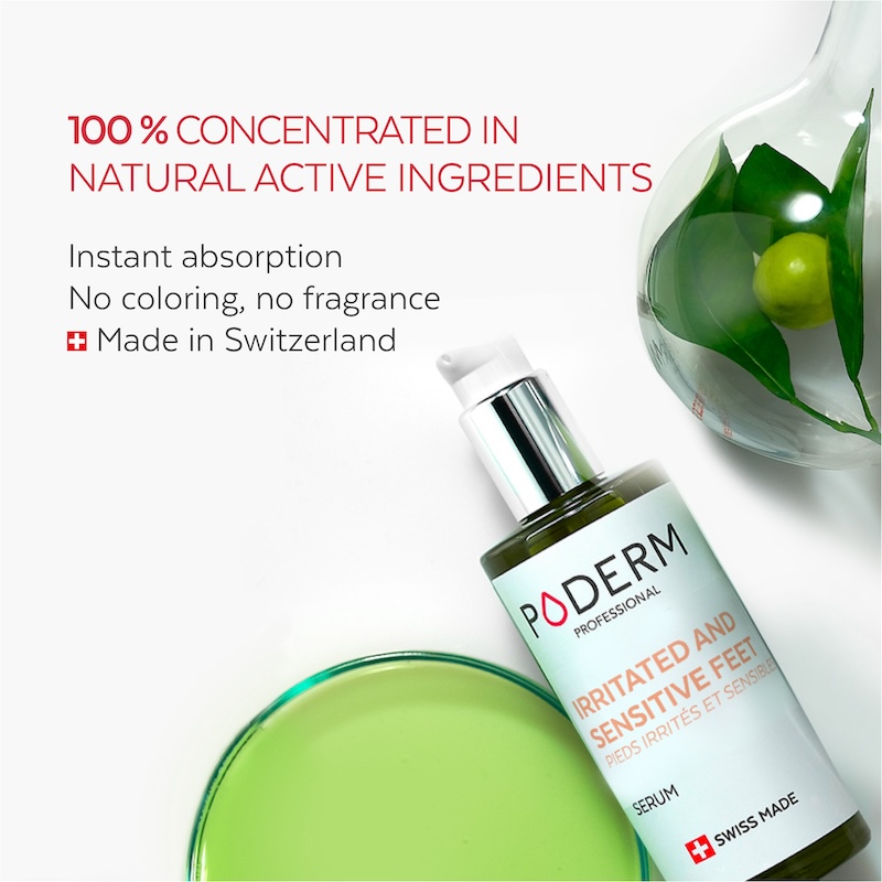 irritated and sensitive feet serum ingredients
