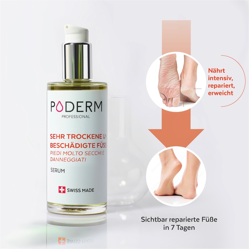 serum für trockene und beschädigte Füße anwendung